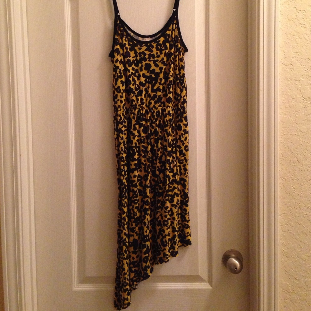 COPY - Asymmetrical Cheetah Print Dress - Picture 2 of 4